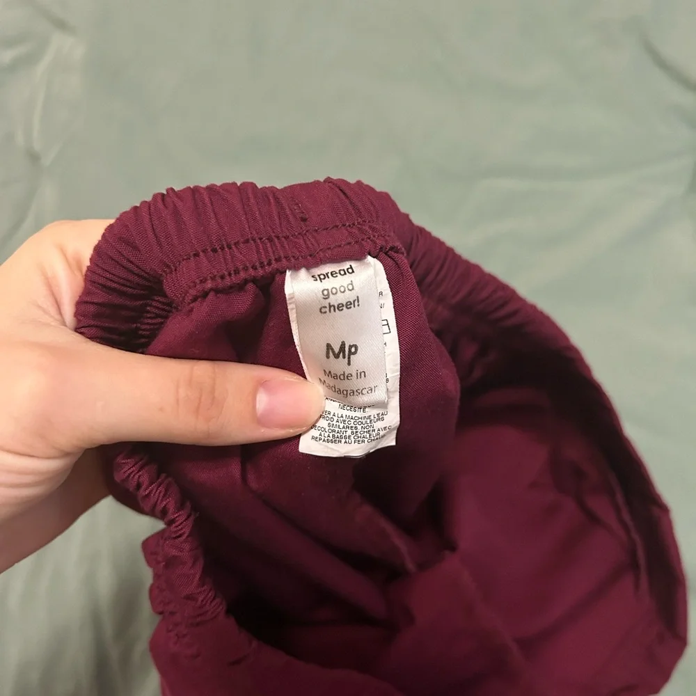 Burgundy Scrub Pants - Picture 3 of 3